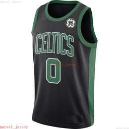 100% Stitched Jayson Tatum #0 Black Jersey XS-6XL Mens Throwbacks Basketball jerseys Cheap Men Women Youth