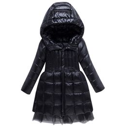 2020 neue Marke Winter Weiße Ente Unten Jacken Für Baby Mädchen Kleidung Dicke Warme Kinder Shiny Kid Mantel Parka Schlank kleidung Gaze LJ201017