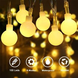 10/20/40/60/100 LED Star Ball Snowflake Light String Christmas Garlands Fairy Lights Lamp for Home Wedding New Year Party Decor Y201020