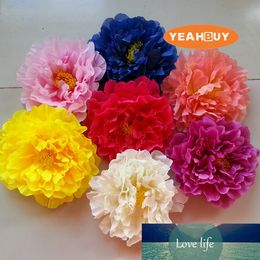 20pcs 9colors 17CM Artificial Fabric Silk Flower Peony for Wedding Wall Diy Decoration Arch Flower Accessories Hair Flower