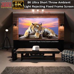 110 inch 16:9 PET-Crystal Anti-Light Screen for Ultra Short Throw Projector With Ultra Thin Frame