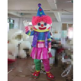 Halloween Cute Clown Mascot Costume High Quality Customise Cartoon Anime theme character Unisex Adults Outfit Christmas Carnival fancy dress