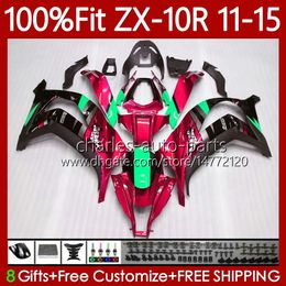 Injection Fairings For KAWASAKI NINJA ZX 10 R 1000 CC ZX1000 C 11-15 101No.39 ZX 10R 1000CC ZX-10R ZX10R Metal Red 11 12 13 14 15 ZX-1000 2011 2012 2013 2014 2015 OEM body