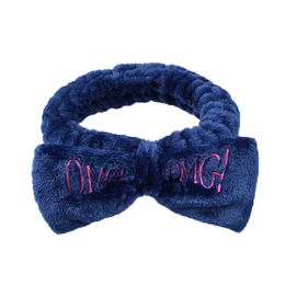 Omg Bowknot Hairband Elastic Women Headbands Hairlace Girls Turban Makeup Head band bow Head wraps for Washing Face Shower Spa Mask 2021