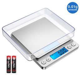 AIRMSEN Kitchen Scale Precise Digital Electronic Scale Pocket Food Jewelry Diet Gram Cooking Scale LCD Display 0.1/0.01g LJ200910