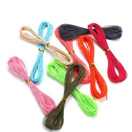 cotton rope necklace UK - 38 Colors 10m pc 1mm Waxed Cotton String Beading Cord Rope For Diy Handmade Necklace Bracele Jewelry Makings jllCSW