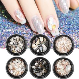 Nail Art Decoration Nail Sticker Natural Shell Gem Nails Rhinestone Decor