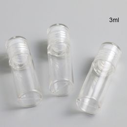 3ml 3g Empty Plastic Clear Loose Powder Pot bottle With Sieve Cosmetic Makeup Jar Container Handheld Portable Sifter 300pcs