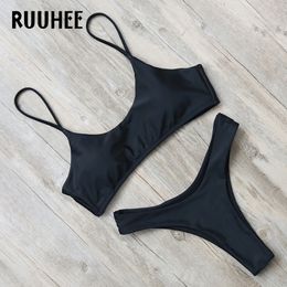 RUUHEE Bikini Swimwear Women Swimsuit Bathing Suit Brazilian Beachwear Push Up Bikini Set Maillot De Bain Biquini 2019 Swim Wear T200708