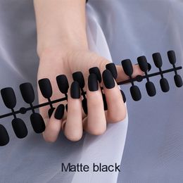 24PCS Fake Nails for Nail Extension Manicure press on False Detachable Matte Colored False