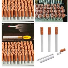 egosmoker Cigarette shape metal smoking Spring pipes Aluminium alloy length 80mm metal pipe for dry herb tobacco pipe