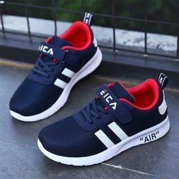 Kids Fashion Sneakers Boys Girls Sports Running Shoes Breathable Mesh Tennis Shoes Soft Lightweight Children Casual Walking Shoe 201112