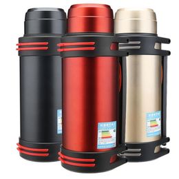 Stainless Steel Thermos Outdoor Travel Car Water Termos Cup Bottle Portable Insulation Vacuum Flask Kettles 1.2L/1.6L/2L/2.5L/3L 201204