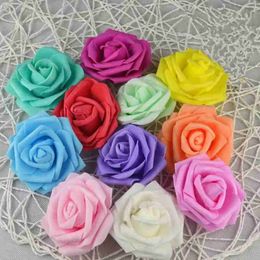 7cm PE Foam Rose Artificial Flower Heads For DIY Wreaths Wedding Event Decoration Home Garden Decorative Supplies