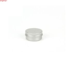 10ml Ointment Cream Jars Metal Aluminum Round Tin Cans Box Lip Balm Pots Containers Makeup Accessory 50pcs/lotgood quantity