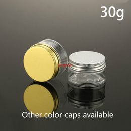 30g Empty Clear Jar 1oz Plastic Small Bottle Transparent Cosmetic Lotion Gel Cream Coffee Spice Sample Container Free Shippingfree shipping