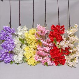 Cherry Blossom simulation Decorative Flowers encryption with leaves wedding decoration hall ceiling shopping