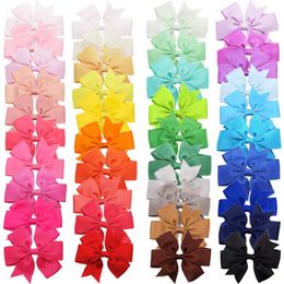 40PCS Baby 3Inch Grosgrain Ribbon Bow Alligator Clips Bows Hair Accessories for Girls LJ201226