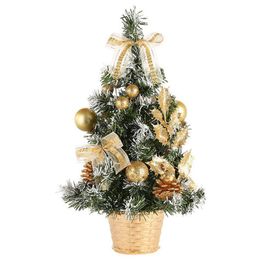 -40cm Holiday Art Craft Hotel Festival Simulation Parto Prop Prop Prophe Mini Christmas Tree Home Decor Office Ornements Gift PVC