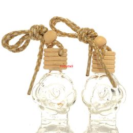 200 x 12ml Car Perfume Bottle Air Freshener Container Pendant Hanging Essential Oils Glass Bottles Auto Accessoriespls order