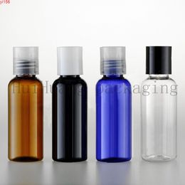 100pcs 50ml Empty Small Shampoo Plastic Containers With Disc Cap,Sample Liquid Soap Pet Bottle Press Lid,Cosmetic Packaginggood product