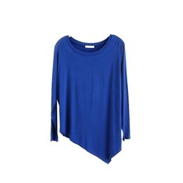 100% Cotton Long Sleeve Dance Women T Shirts Casual Y oga Ladies Tops Asymmetric Womens Tees S ports tshirt Camisetas Mujer D5 201029