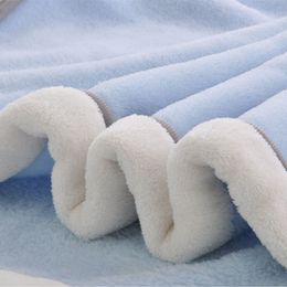 High Quality Baby Blanket Thermal Fleece Cobertor Infantil Swaddle Nap Receiving Stroller Wrap Newborn Baby Bedding Bebe Blanket LJ201014