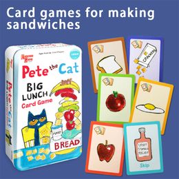 MiDeer Pitt the Cat Big Lunch Card board game Fun Toy Food Card Colour Matching Parent-child family Interactive Games