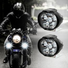 Motorcycles Headlight 6500k White Super Bright 6 LED Working Spot Light Motorbike Fog Lamp 1200LM LED Scooters Spotlight