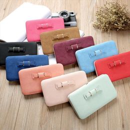 Hot Sale Women Girl Pu Leather Clutch Wallet Long Women Heel Purses Box Wallets Card Holder Mobile Handbag Case