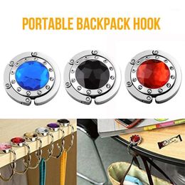 Portable Foldable Folding Crystal Alloy Purse Handbag Hook Holder Hanger Bag.UK