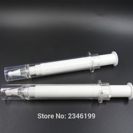 20ML 50pcs/lot Empty Grade Airless Syringe Bottle/Vacuum Bottle, Emulsion Bottle Lotion Pump, DIY White/Clear Eyecream Container