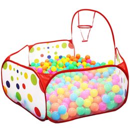 90cm/120cm/150cm Foldable Kids Safe Indoor Ball Pool Play Tent Safety Mesh Baby Playpen Baby Play Toy Tent LJ200923