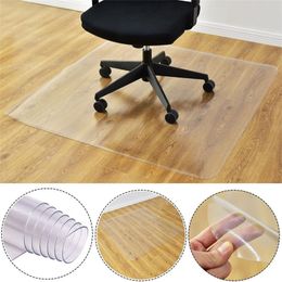 Transparent PVC Nonslip Rectangle Floor Protector Mat Computer Chair Carpet Mats for Home Office Rolling Chair Y200416