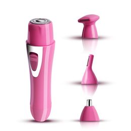 4 in 1Painless Electric Hair Shaver Eyebrow Trimmer Nose Hairs Trimmers Body Shaver and Face Remover USB Rechargeable Razor W12442