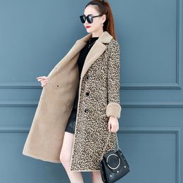 #3591 Autunn Winter Faux Leather Coat Women Thin Warm Fashion PU Trench Coat Fashion Long Coats Woman Slim Straight Plus Size 201020