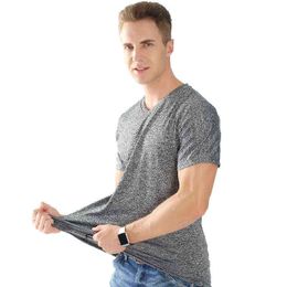 2021 New Summer Men's Moisture Absorption Quick-Dry Short Sleeve T-shirt 888 G1229