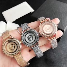 Fashion Brand Watches Women's Girls crystal style metal steel band Quartz wrist popularity gift charming women luxury watch