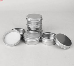 Hot Sell 500*15g cosmetic aluminum jar 15ml metal tin for cream packaging containerqualtity