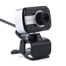 HD Webcam with Mic LED Flash PC Desktop Web Camera Cam Mini Computer Web Camera Cam Video Recording Drive-free Webcams