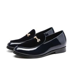 size 38-48 Men Shoes Luxury Causal Loafers Gentlemen Dress Wedding Men Slip On Moccasins Men Party Flats Shoes