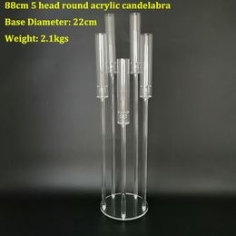 hurricane candle holder taper pillar candleholders acrylic crystal candles jars crystal candelabra wedding centerpieces senyu597