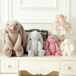 40cm Long Ears Bonbon Rabbit Plush Toys Home Decoration Doll Kids New Year Holiday Gift For Girls LJ200902