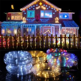 LED Outdoor Solar Lamp String Lights Merry Christmas Decorations For Home Christmas Tree Ornament Xmas Navidad Gifts New Year 201127