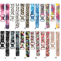 Watch Band for Fitbit Versa 3 Strap Sport Print Rainbow Leopard Silicone Bracelet Wristband for Fitbit Sense Bands Accessories wholesale