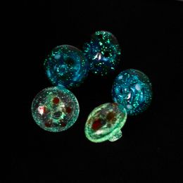 Glow in the Dark Glass Carb Caps 30mm OD Luminous Mushroom Shape Bubble Carb Cap Dome For Banger Nails Shinning Carb Caps GM06