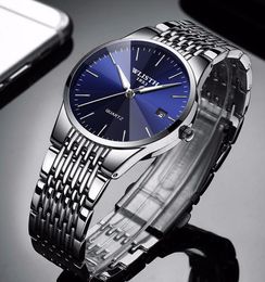 WLISTH Top Brand Luxury Mens Watches Waterproof Business Watches Man Quartz Ultra-thin Wrist Watch Male Clock Relogio Masculino