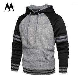 Patchwork Striped Hoodie Men Streetwear 2020 New Men Hip Hop Oversized Hoodie Mens Clothing High Street Hooded Sweatshirt1