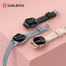 -2021 Novo Sanlepus Smart Watch Homens Mulheres IP67 Waterproof Watches SmartWatch Monitor de frequência cardíaca para Android Samsung iphone Xiaomi