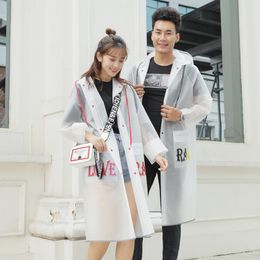 Reflect Light Raincoat Lovers Rainwear Fashion Raincoats Women Creative Transparent Rain Coat Couple Rain Poncho Men Rainwear 201110